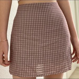 Gingham skirt